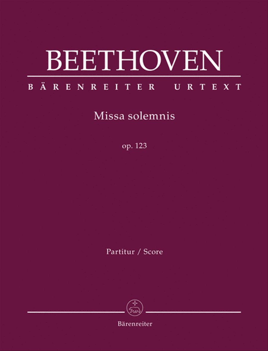 Missa solemnis, op. 123 4-Part scores gallery preview page 1
