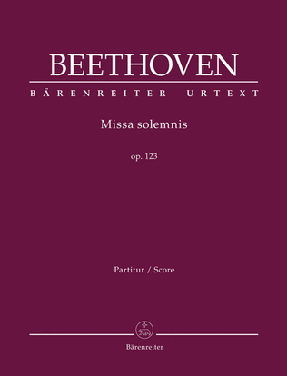 Book cover for Missa solemnis, op. 123