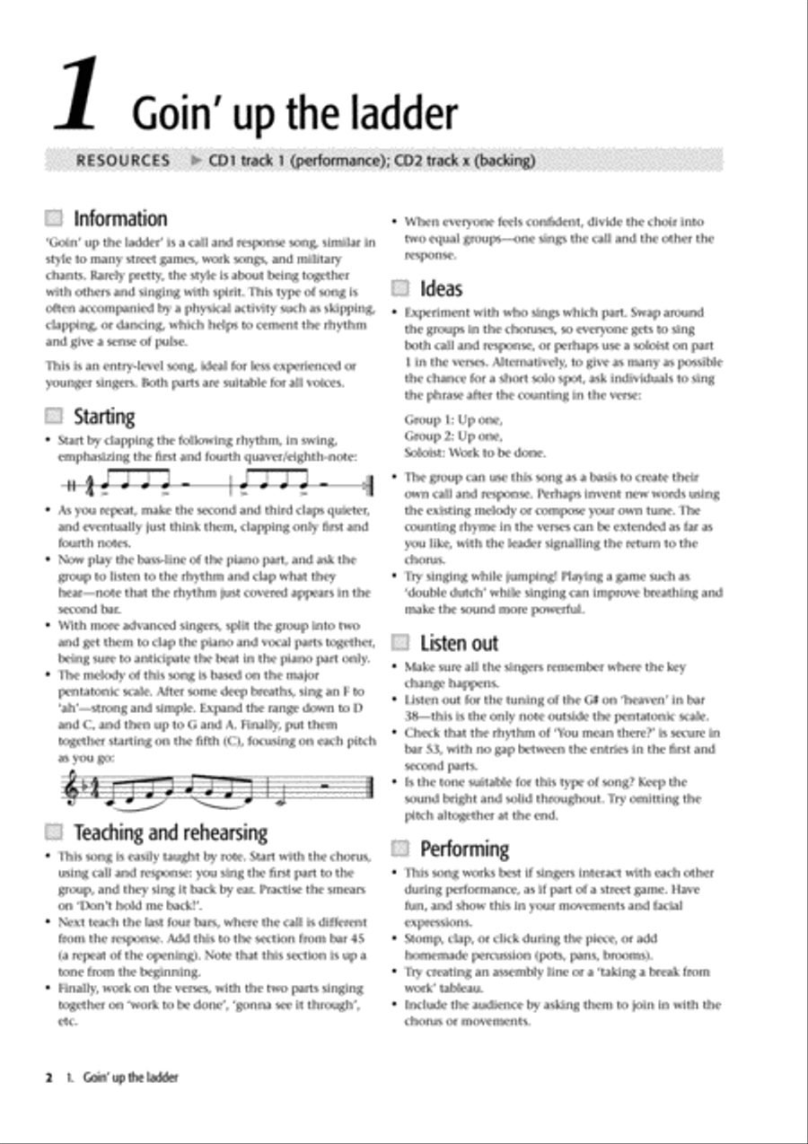 Popular Voiceworks 1 4-Part scores gallery preview page 2