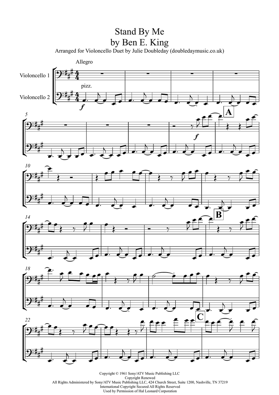 Stand By Me String Duet scores gallery preview page 1