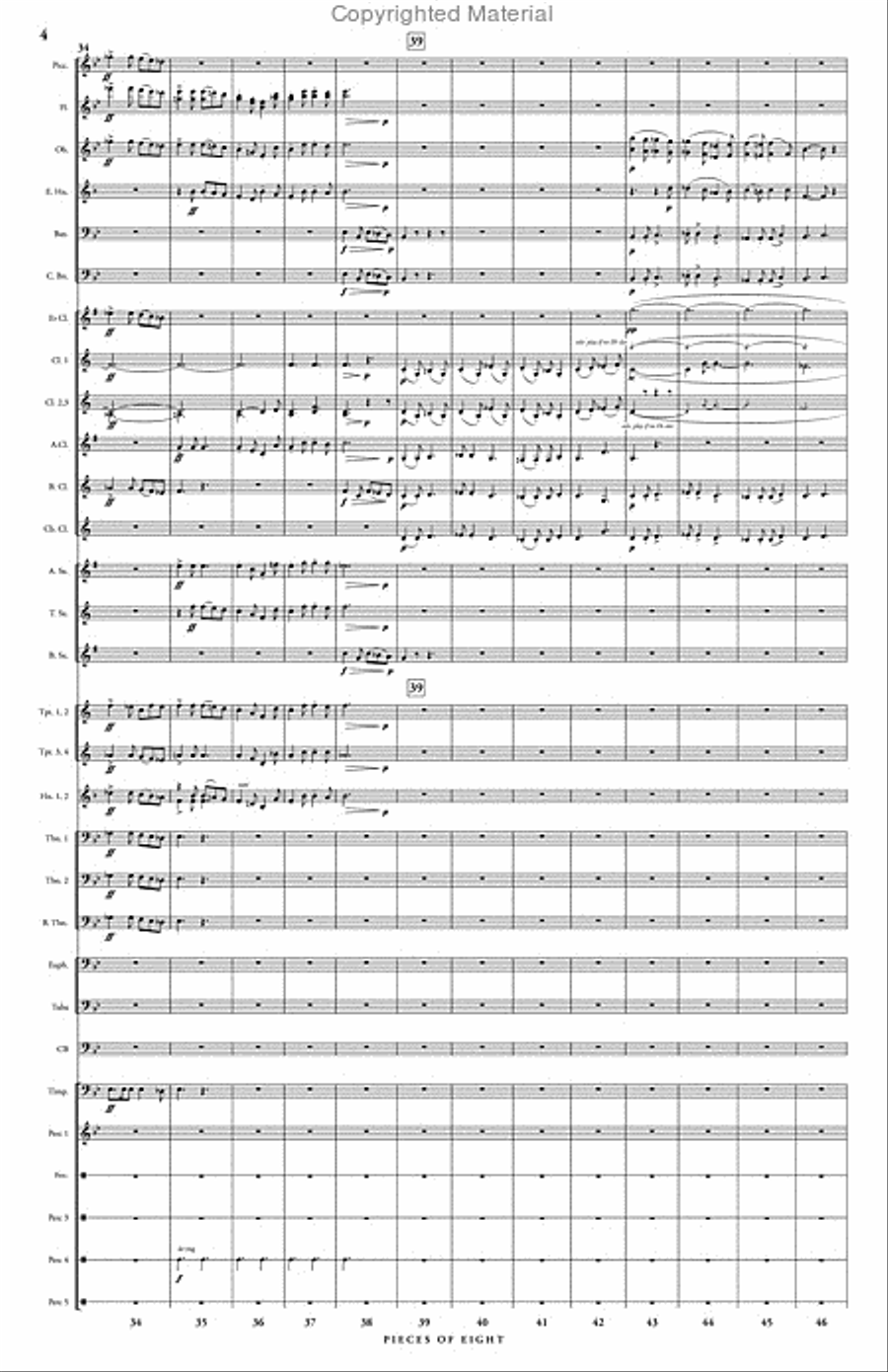 Pieces of Eight Concert Band scores gallery preview page 5