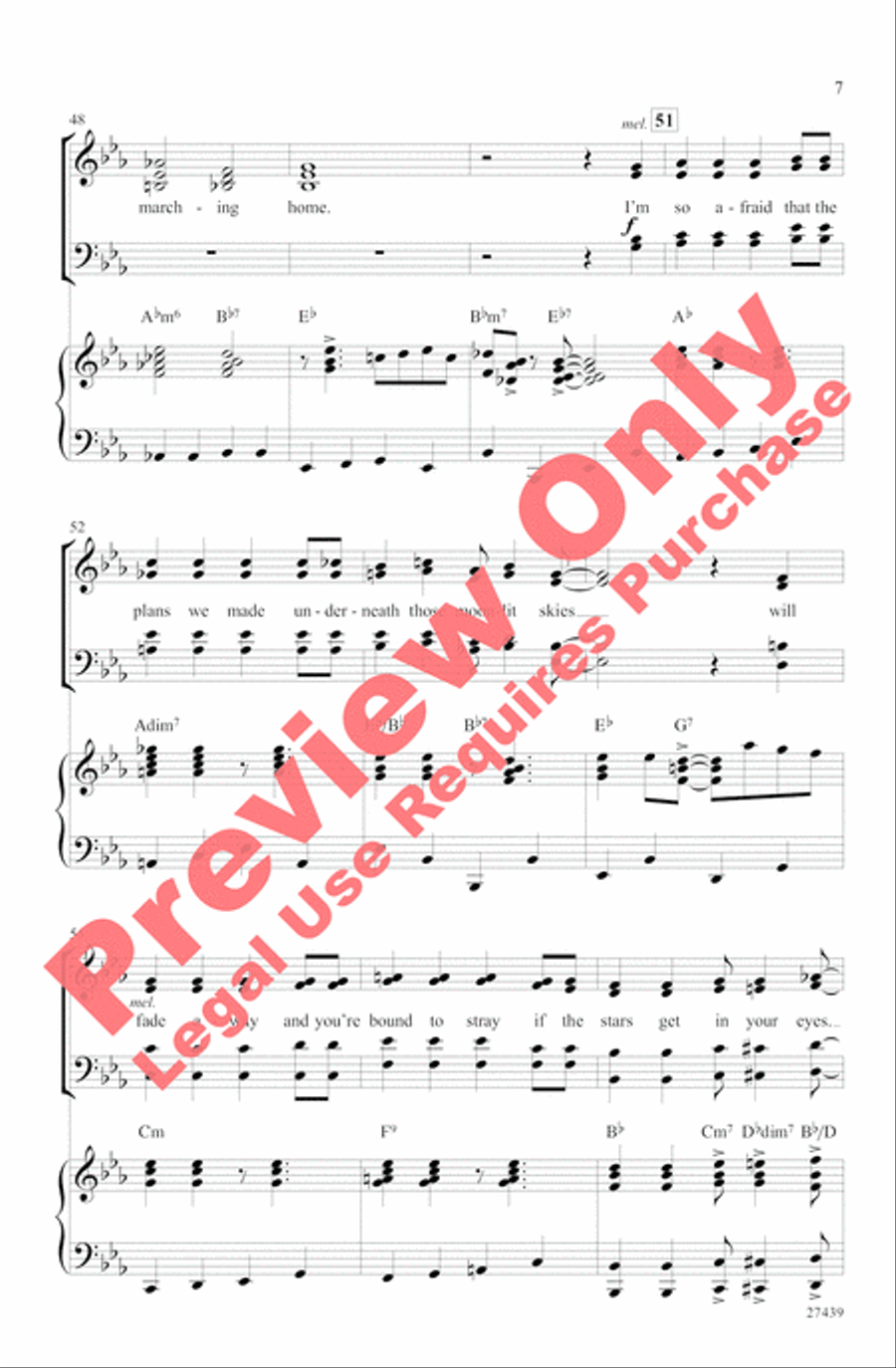 Don't Sit Under the Apple Tree 4-Part scores gallery preview page 7