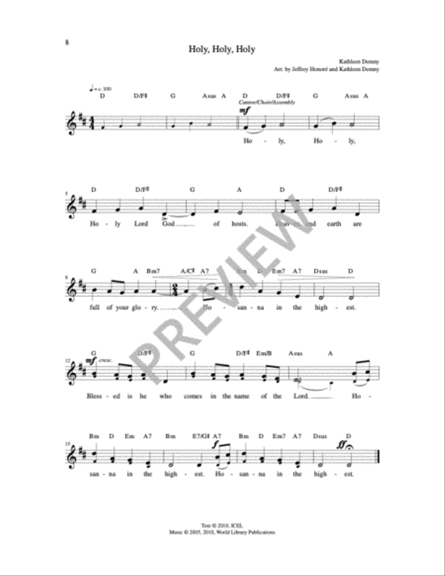 Mass of Joy - Choir / Guitar Edition Choir scores gallery preview page 17
