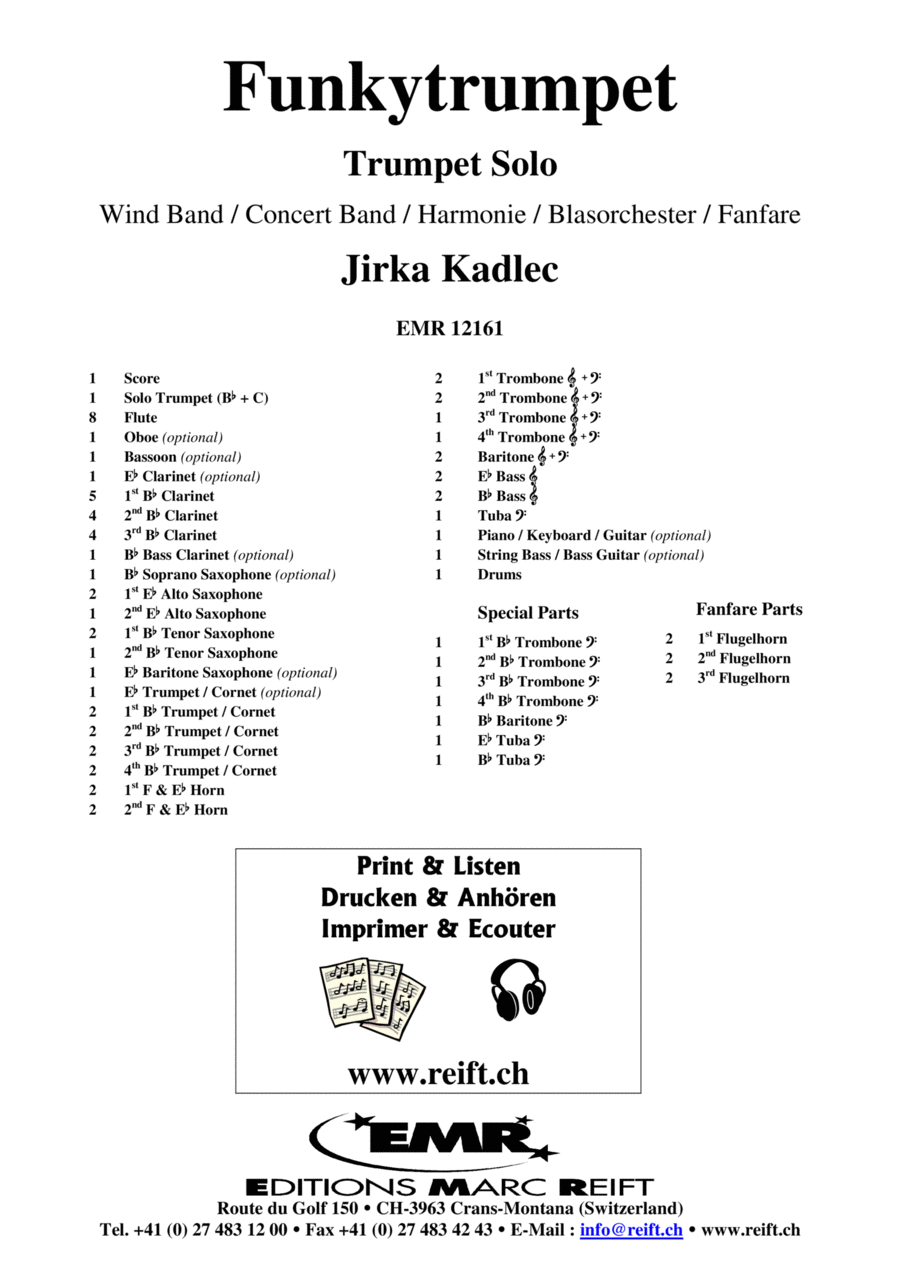 Funkytrumpet Concert Band scores gallery preview page 1