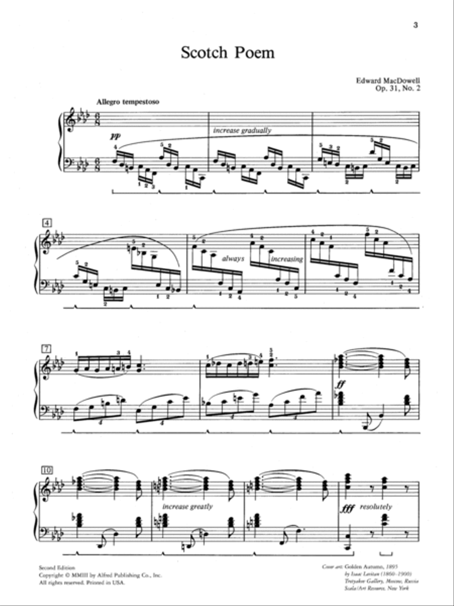 MacDowell: Scotch Poem, Opus 31, No. 2 Small Ensemble scores gallery preview page 2