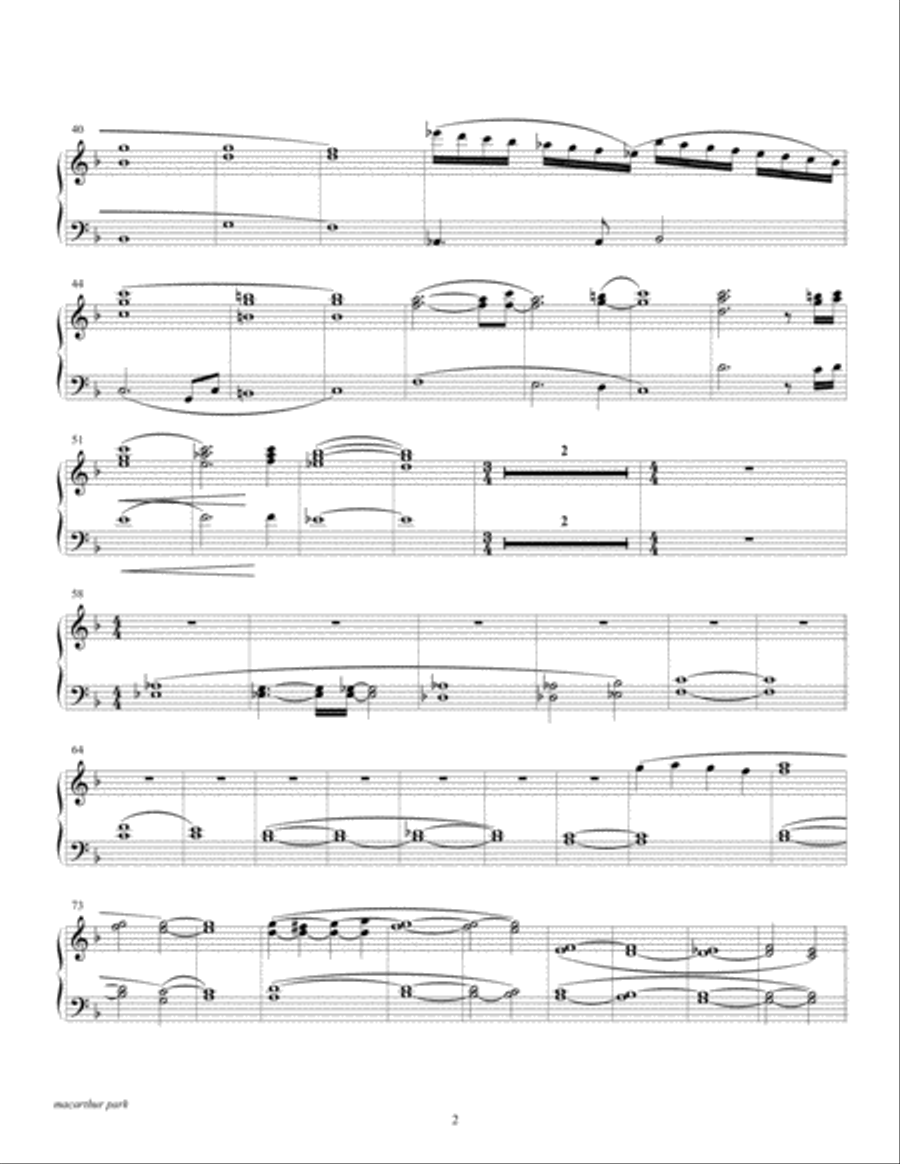 Macarthur Park Tenor Saxophone scores gallery preview page 5