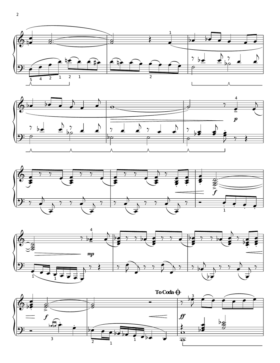Te quiero tango (arr. Phillip Keveren) Piano Solo scores gallery preview page 2