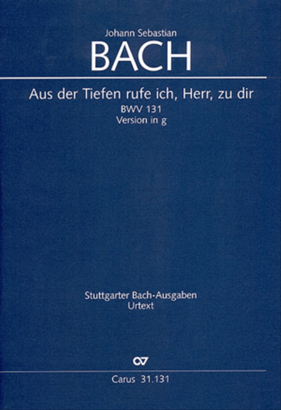 Form the deep, Lord, cried I, Lord, to Thee (Aus der Tiefe rufe ich, Herr, zu dir) 4-Part scores gallery preview page 1