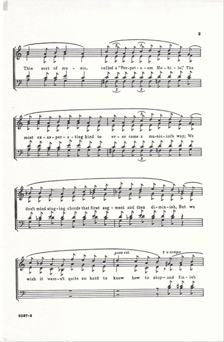 Perpetuum Mobile 4-Part scores gallery preview page 3