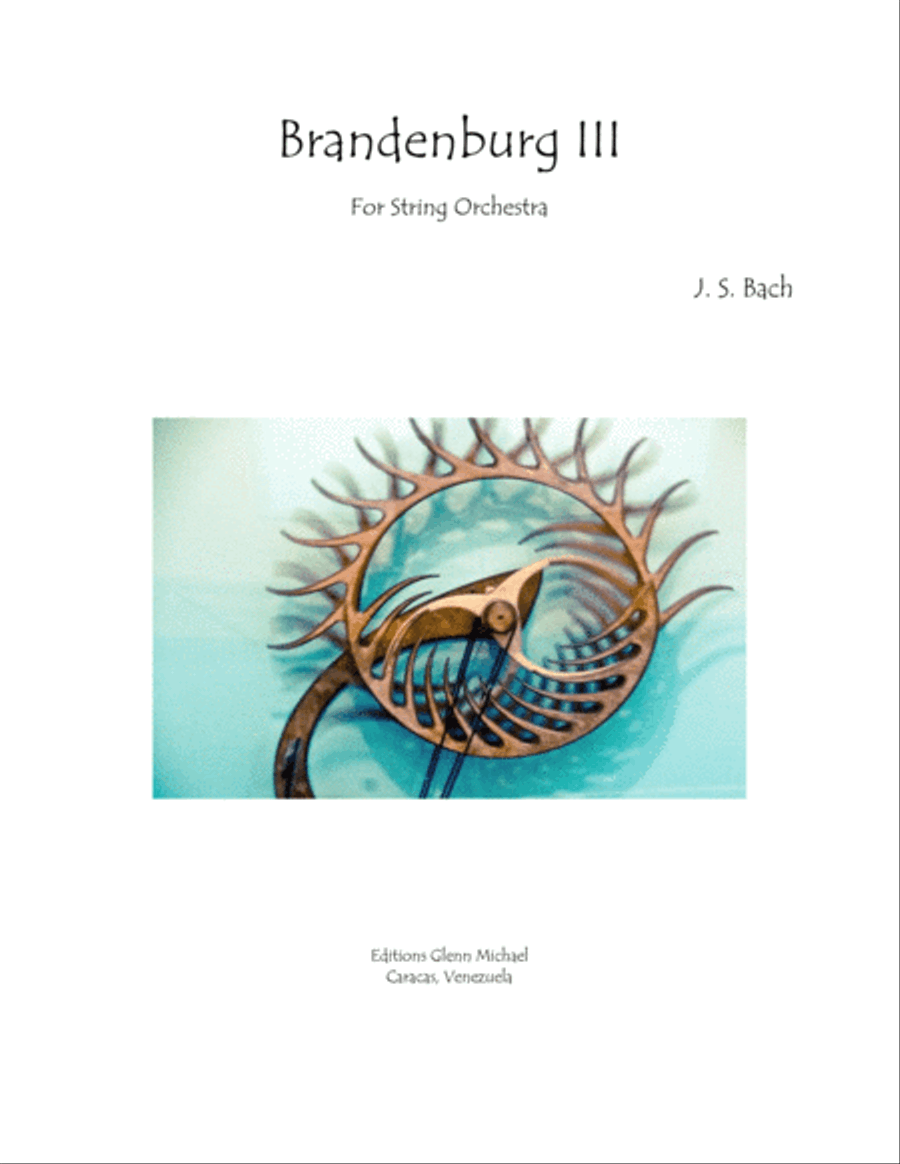 Book cover for Bach Brandenburg 3