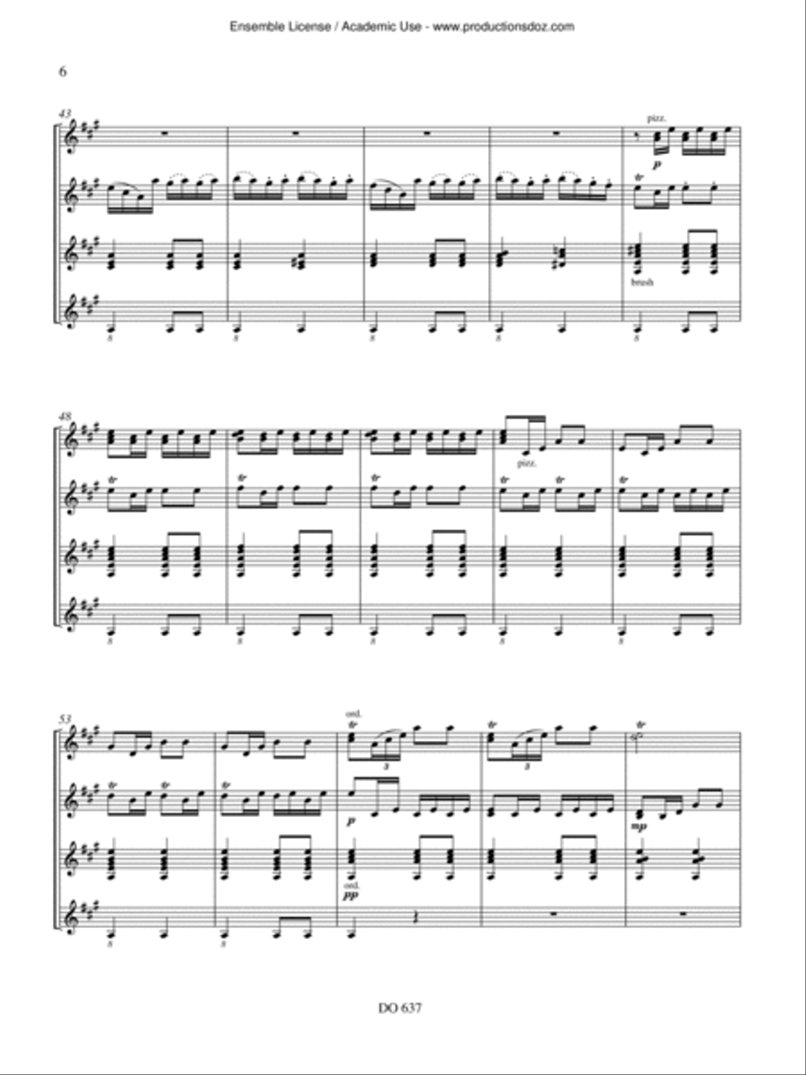 Capriccio Espagnol Guitar Ensemble scores gallery preview page 6