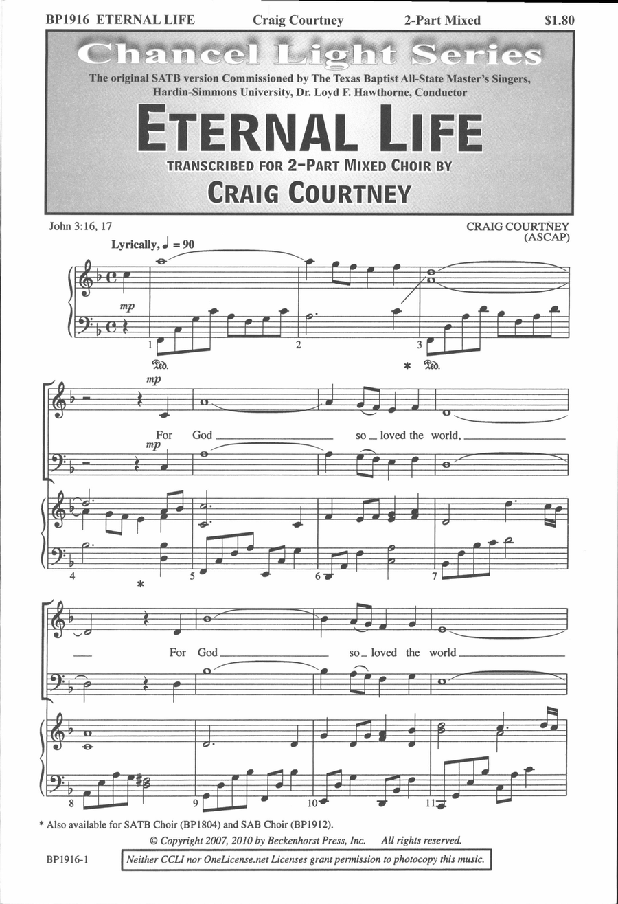 Eternal Life - 2-part Eternal Life - 2-part 2-Part scores gallery preview page 2