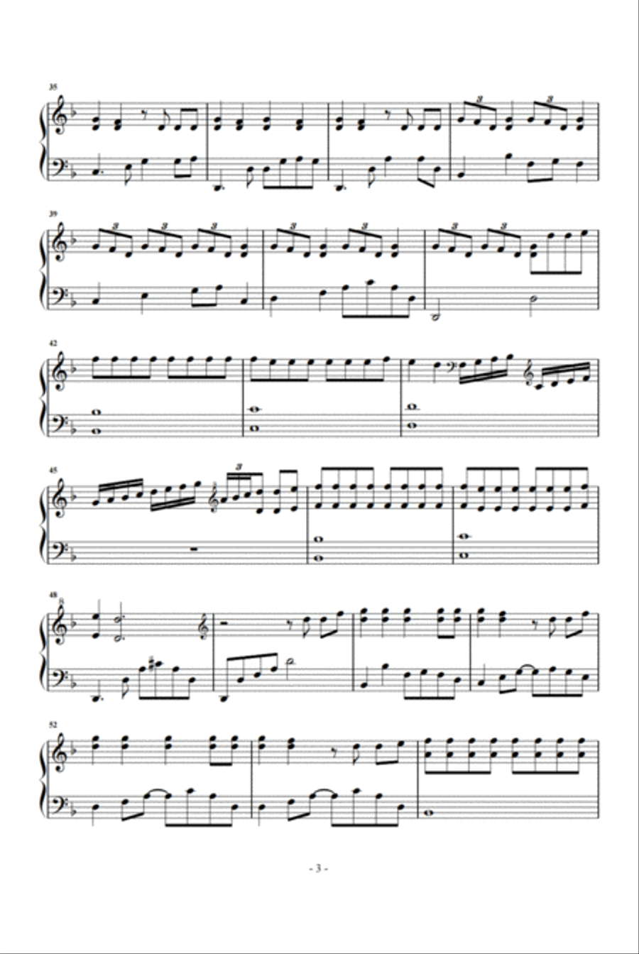 Fake Love Piano Solo scores gallery preview page 3