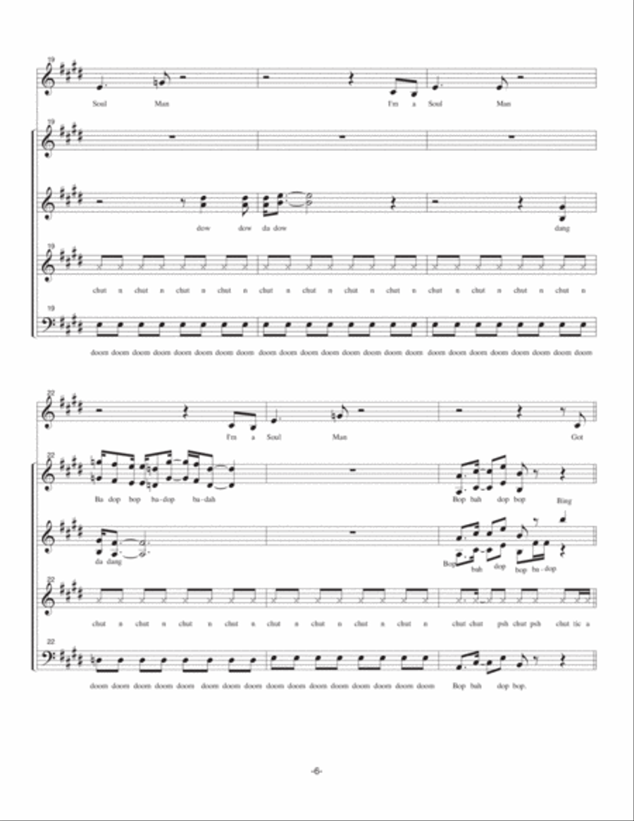Soul Man 4-Part scores gallery preview page 6