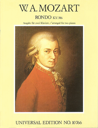 Book cover for Rondo K 386, 2 Piano (Einstein)