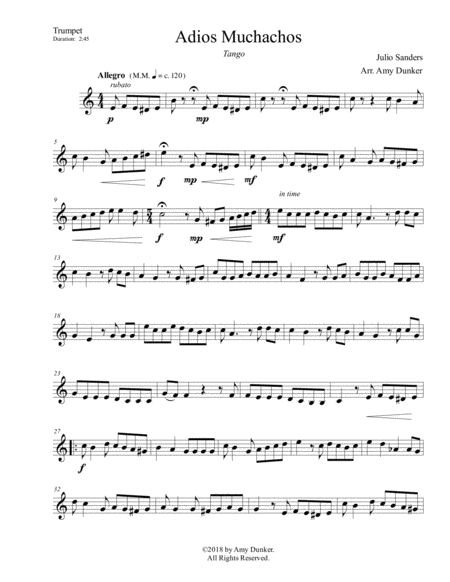 Folk Songs for Solo Trumpet