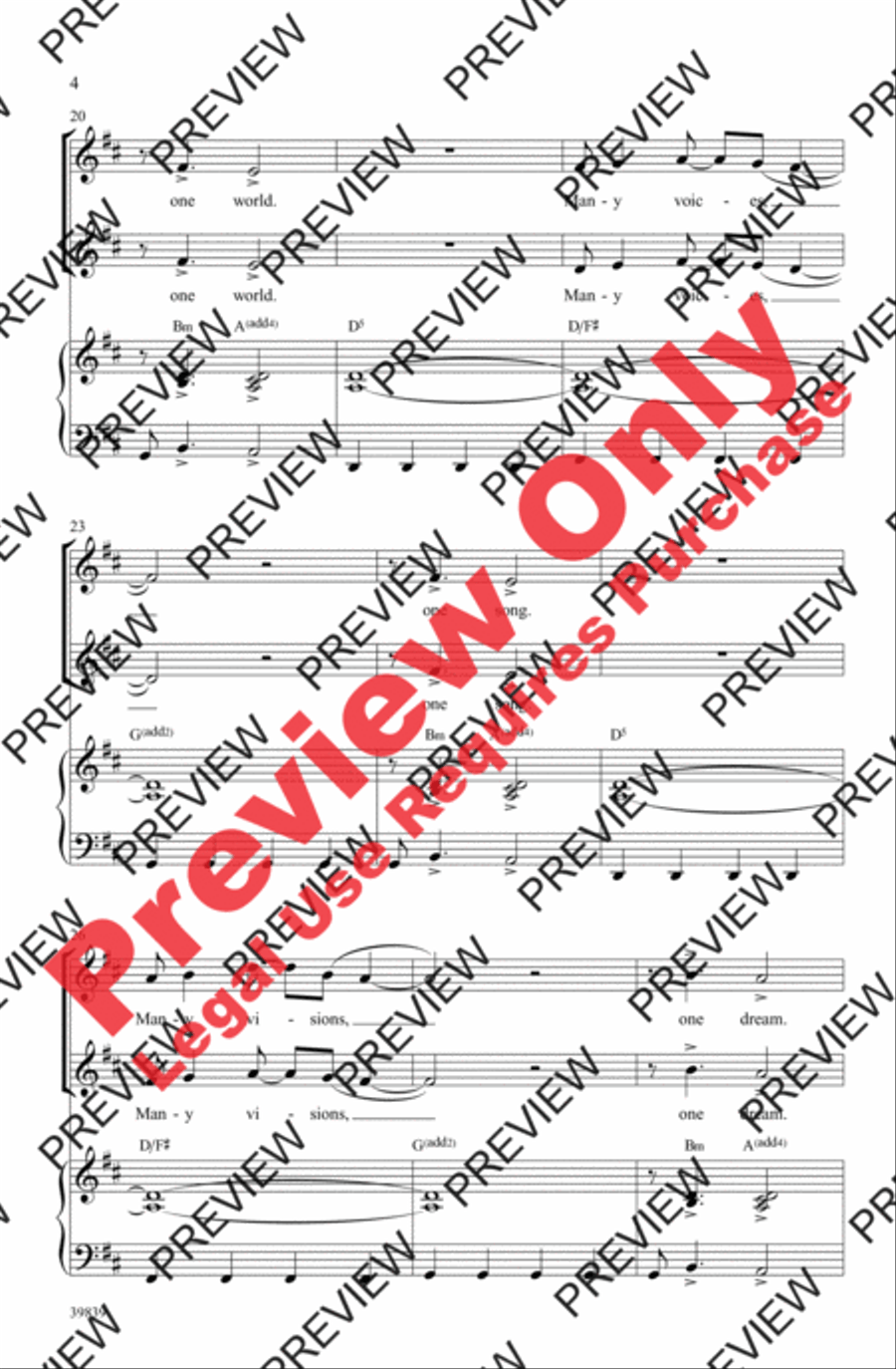 Rhythms of One World 2-Part scores gallery preview page 4