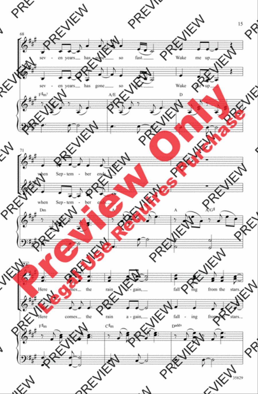Green Day on Stage: Selections from American Idiot Women's Choir scores gallery preview page 15