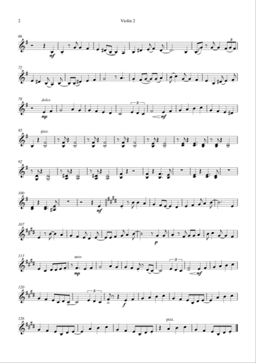 God Rest Ye Merry Gentlemen for String Quartet - Full Length arrangement by the Chapel Hill Duo String Quartet scores gallery preview page 5