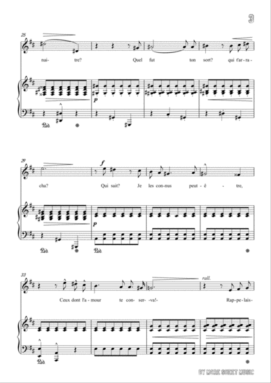 Viardot-Fleur desséchée in D Major,for Voice and Piano