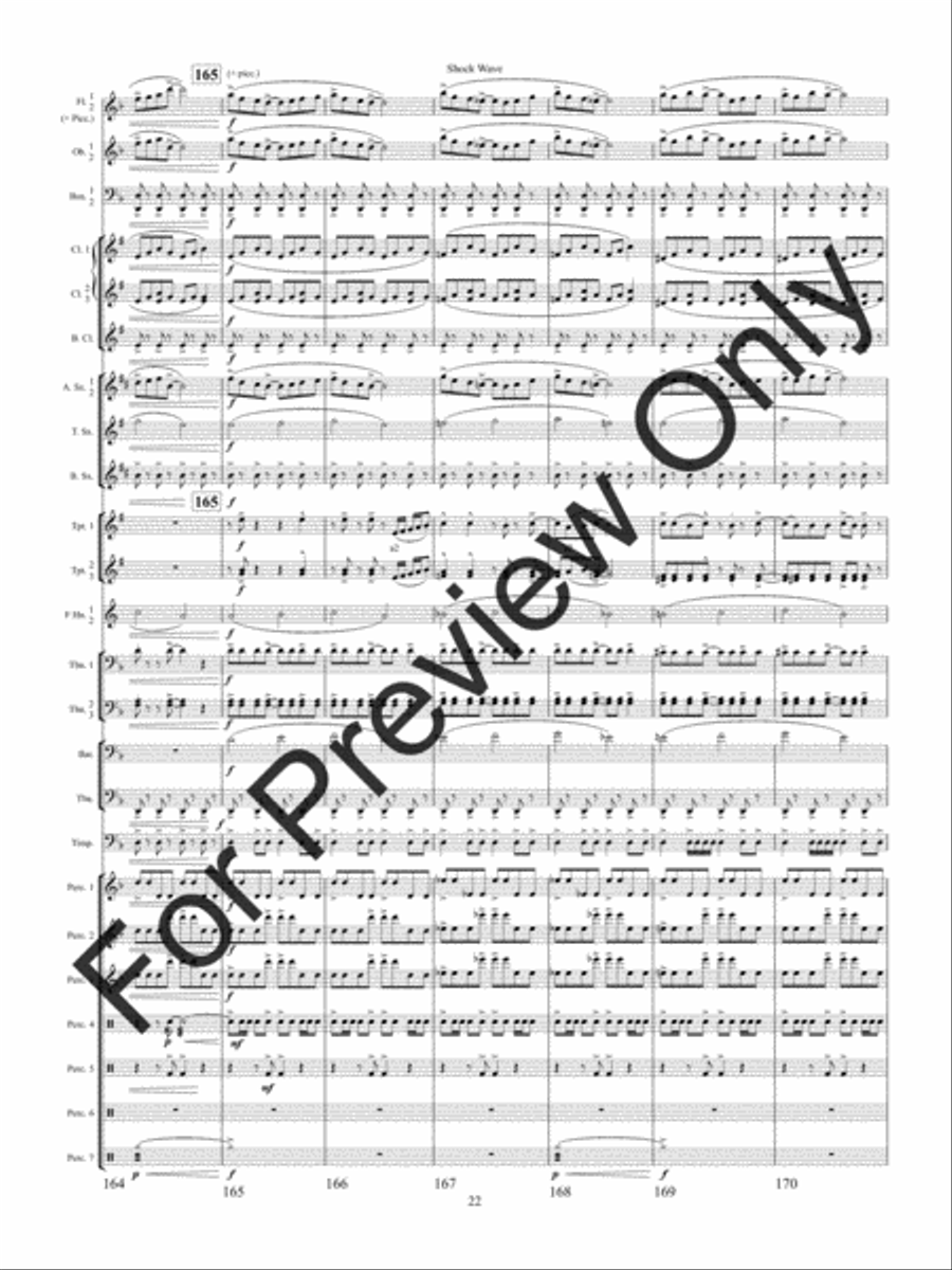 Shock Wave Concert Band scores gallery preview page 25