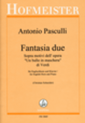 Book cover for Fantasia due sopra motivi dell'opera "Un ballo in maschera" di Verdi