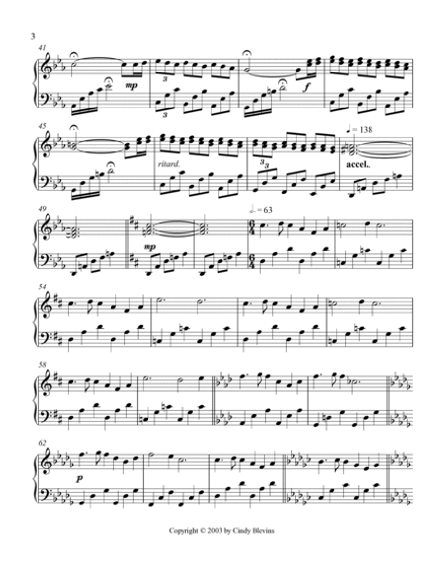 Waltzing In The Park After Dark, Movement I of my advanced piano suite, 