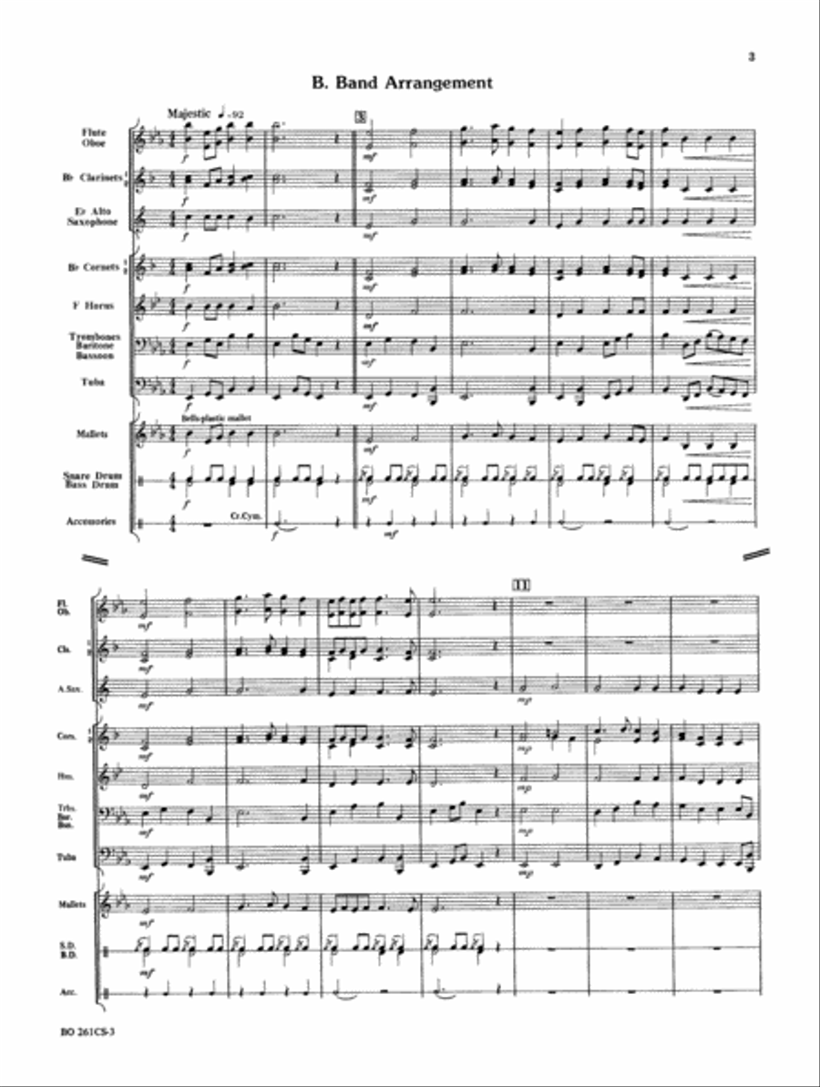 Trumpet Voluntary Concert Band scores gallery preview page 3