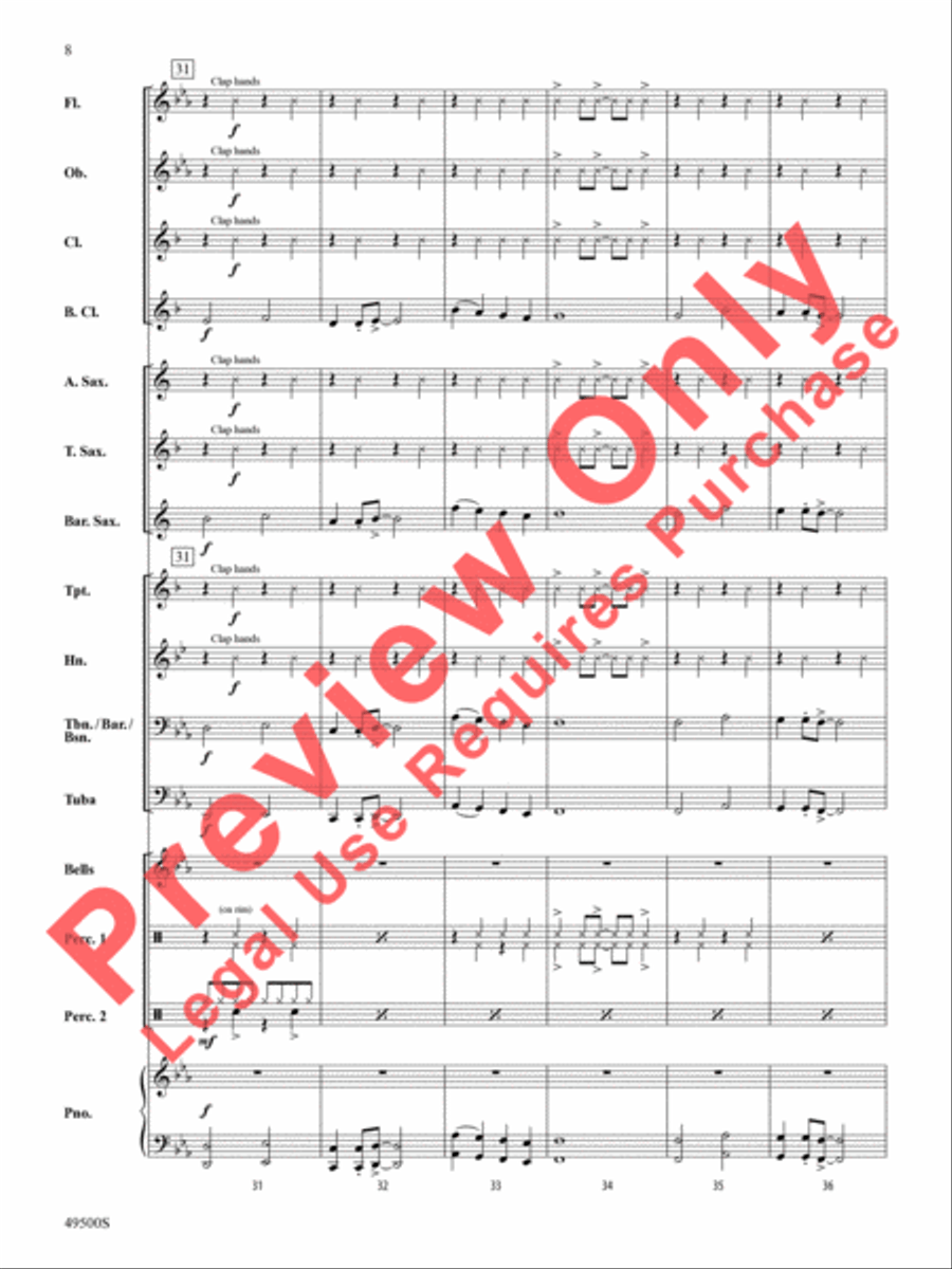 Megawatt Rock Megawatt Rock Concert Band scores gallery preview page 9