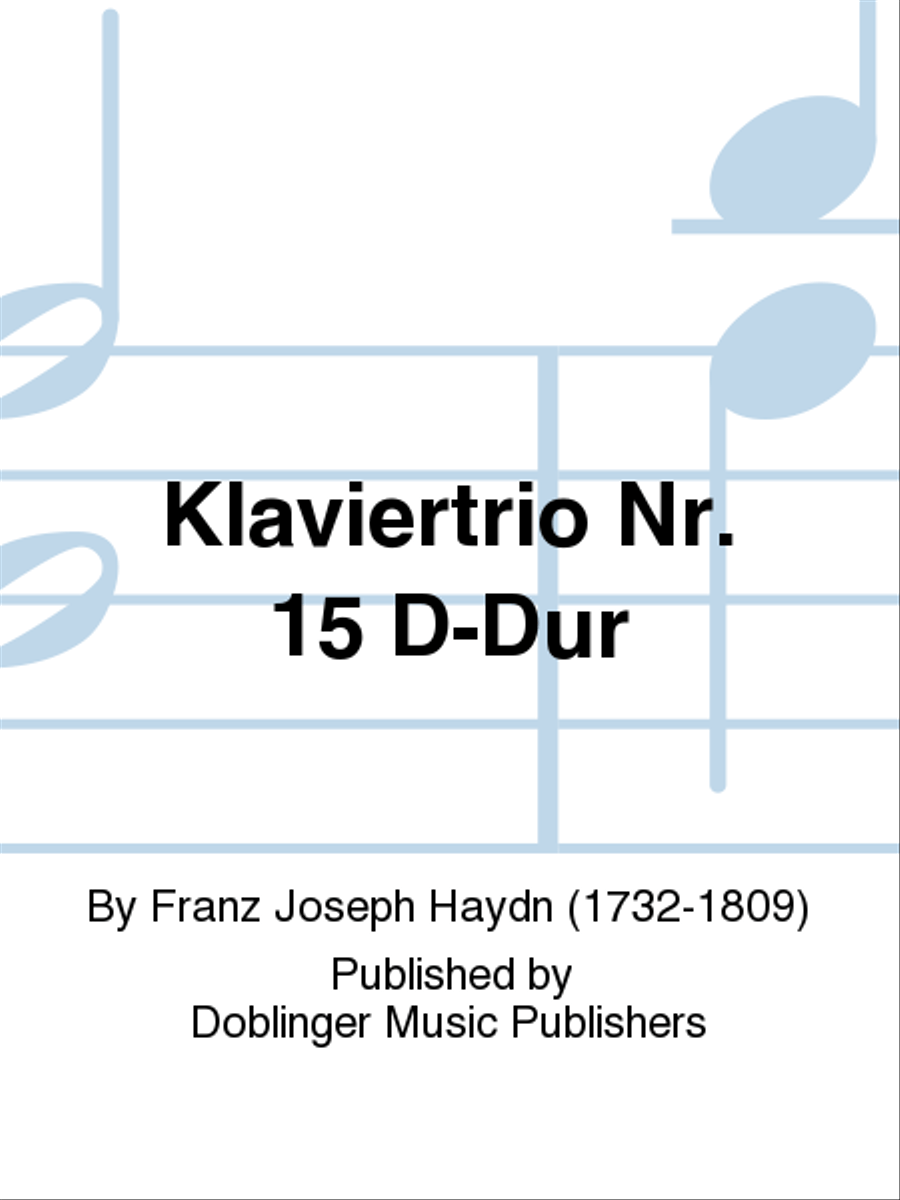 Klaviertrio Nr. 15 D-Dur Piano Trio scores gallery preview page 1