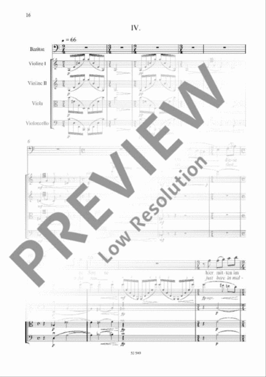 Eight Fragments from Letters of Vincent van Gogh String Quartet scores gallery preview page 15