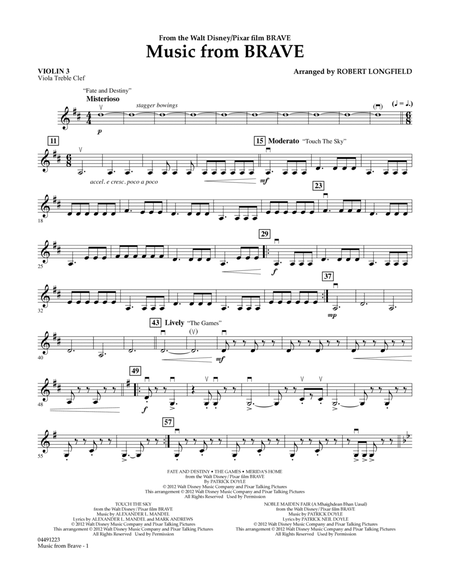 Music From Brave - Violin 3 (Viola Treble Clef)