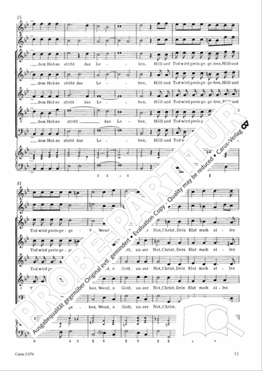 Vom Leiden Christi Vom Leiden Christi SSATB scores gallery preview page 12