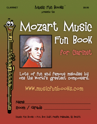 Book cover for Mozart Music Fun Book for Clarinet
