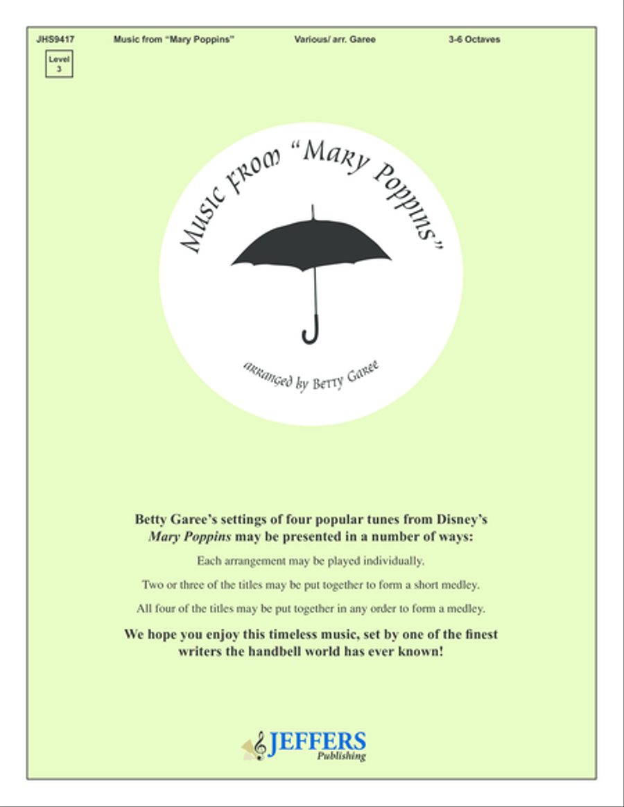Music from Mary Poppins Music from Mary Poppins 5-Octaves scores gallery preview page 1