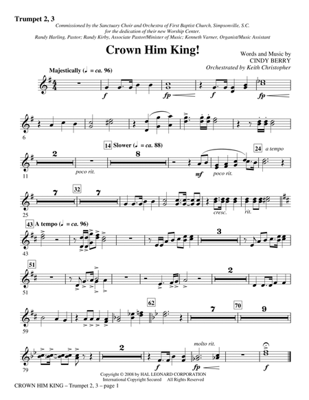 Crown Him King! - Bb Trumpet 2,3