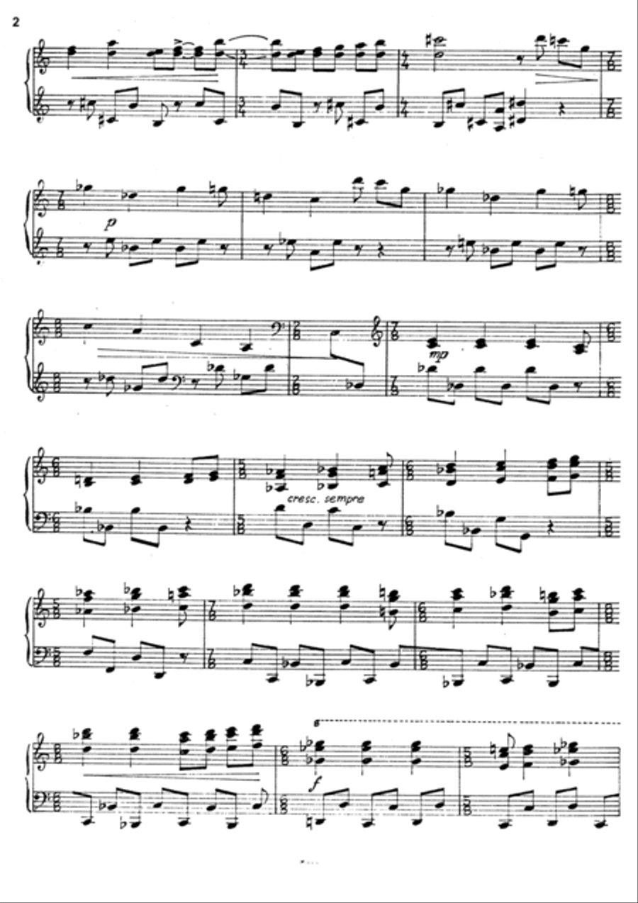 SONATA for Piano Piano Solo scores gallery preview page 3