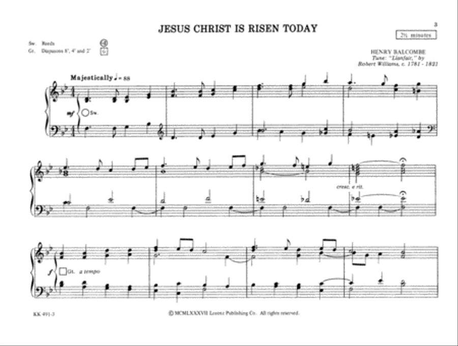 Pedal-less: Lenten Easter Collection Organ scores gallery preview page 5