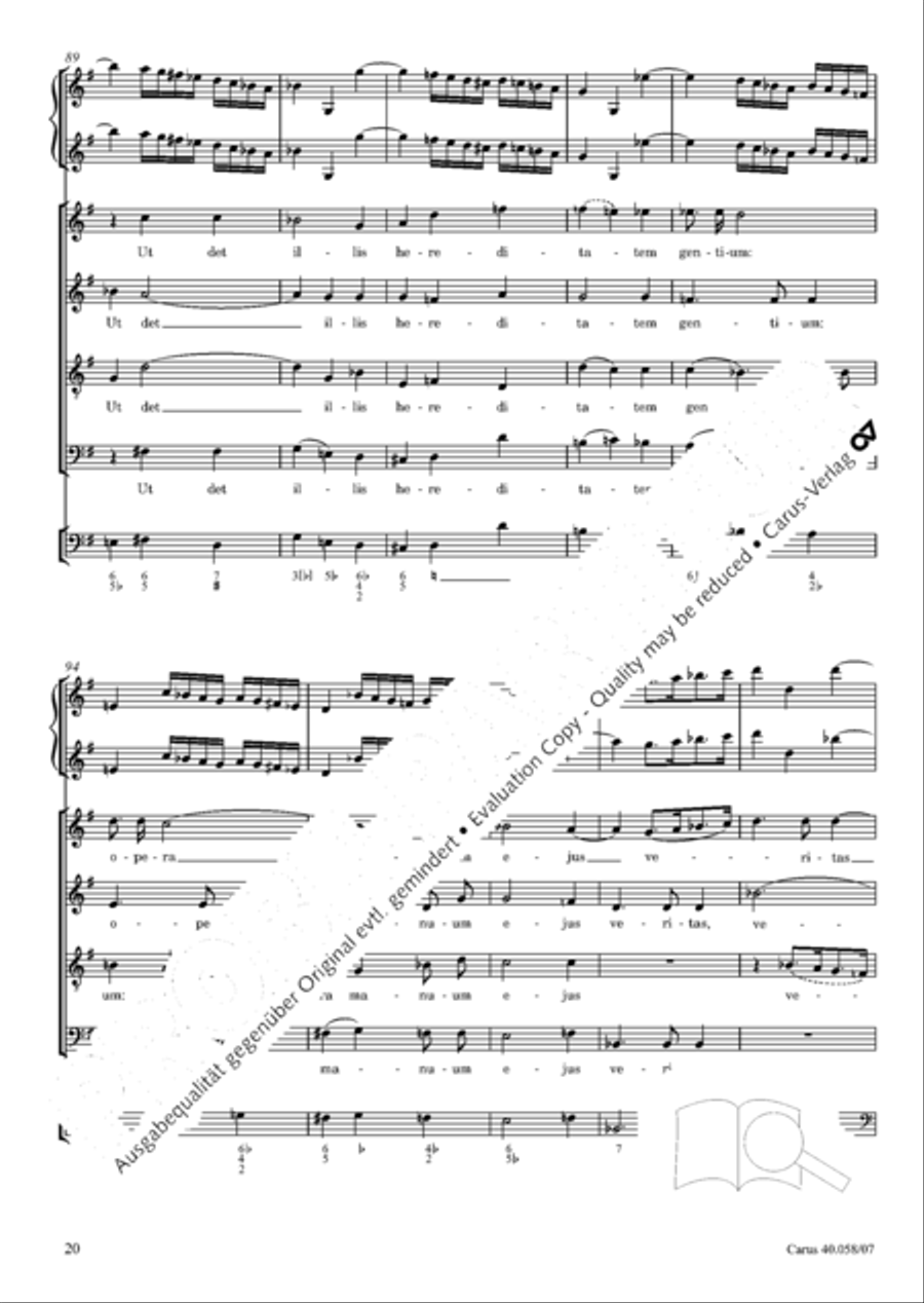 Vesperae solennes de Dominica 4-Part scores gallery preview page 25