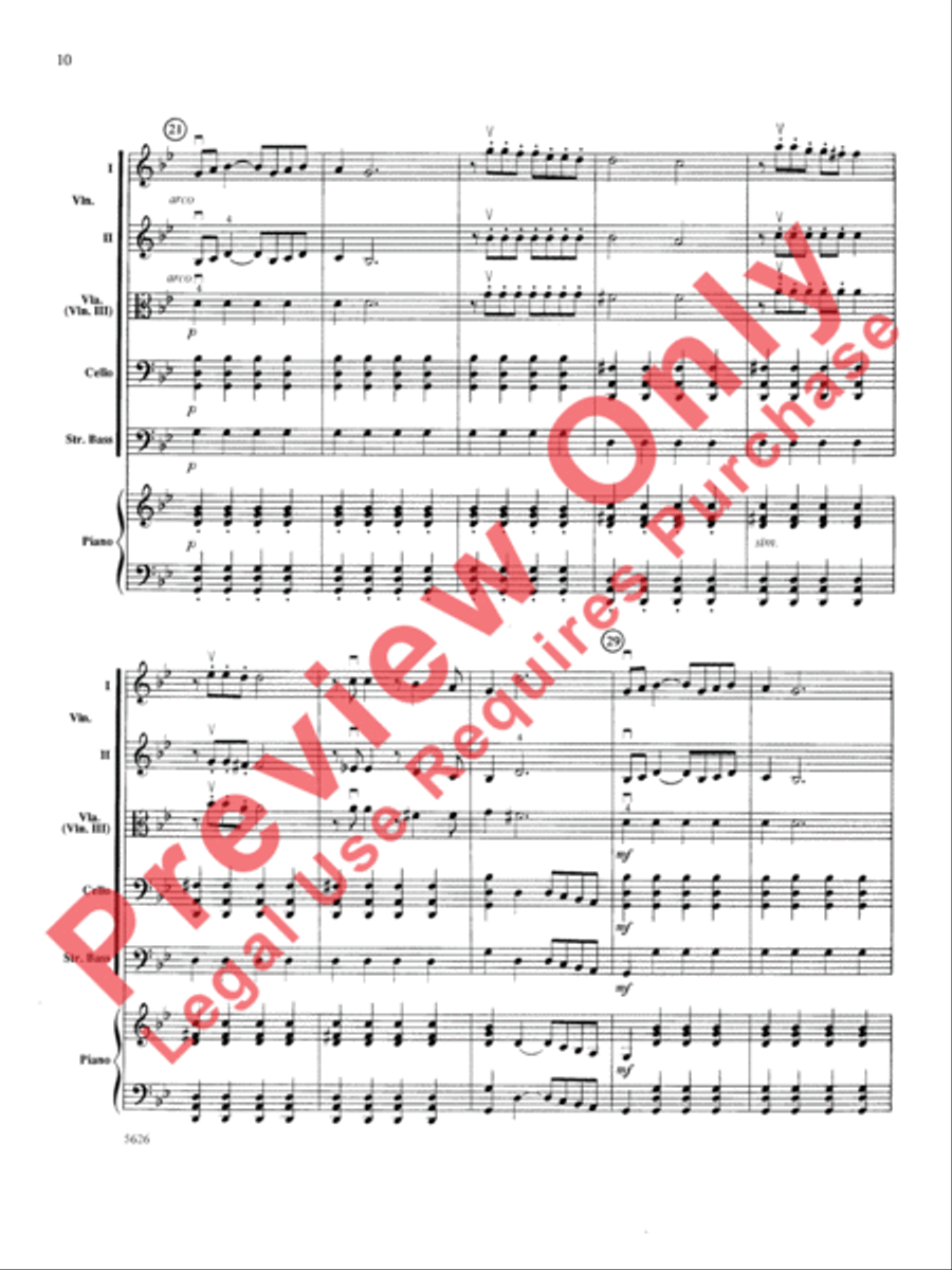 Two South American Tangos String Orchestra scores gallery preview page 11