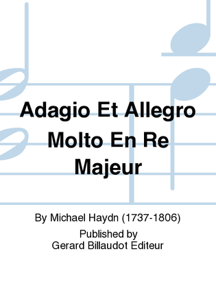 Book cover for Adagio et allegro molto en re majeur