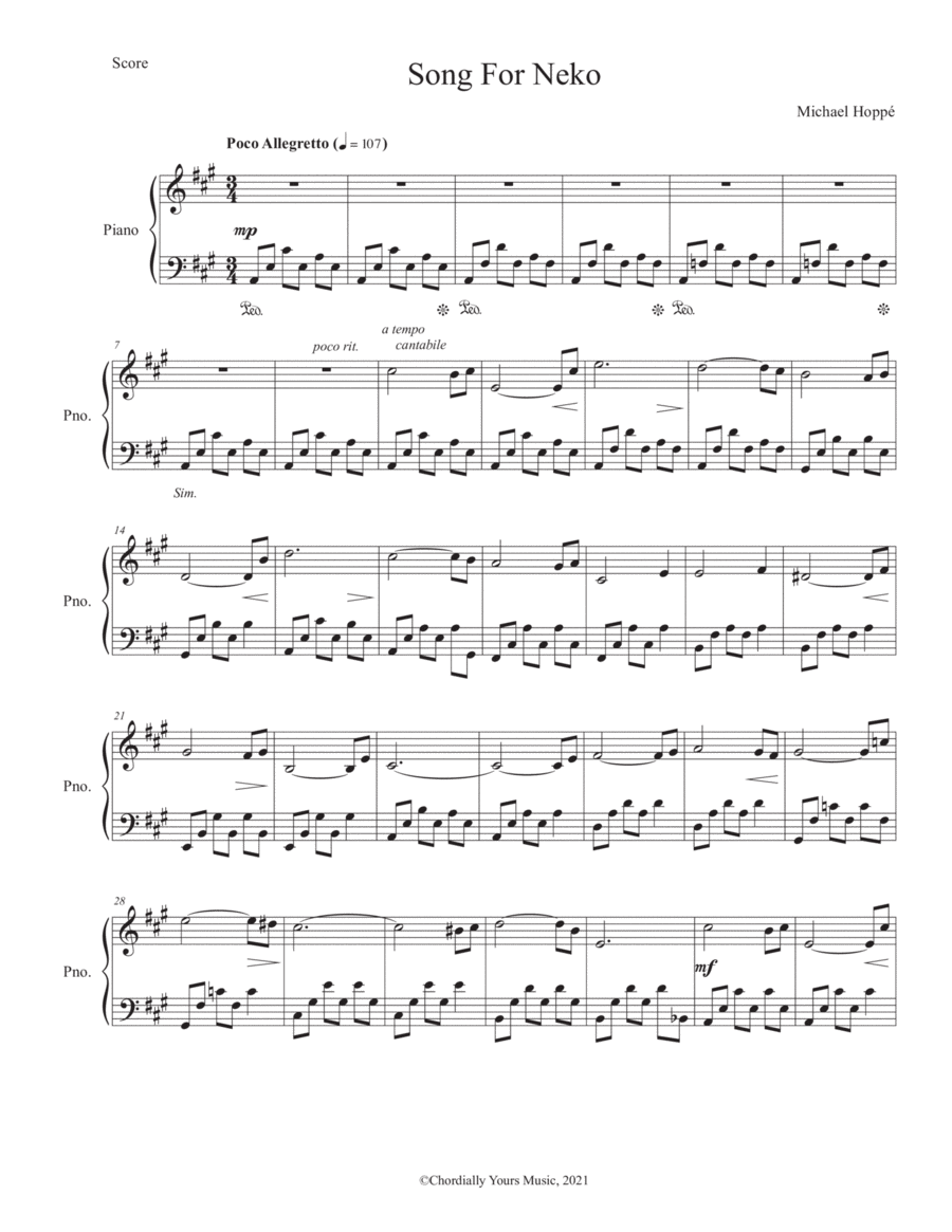 Book cover for Song for Neko