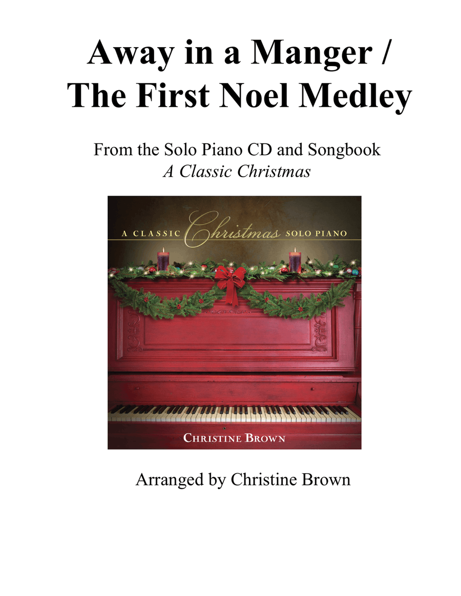 Away in a Manger / The First Noel Piano Solo scores gallery preview page 1