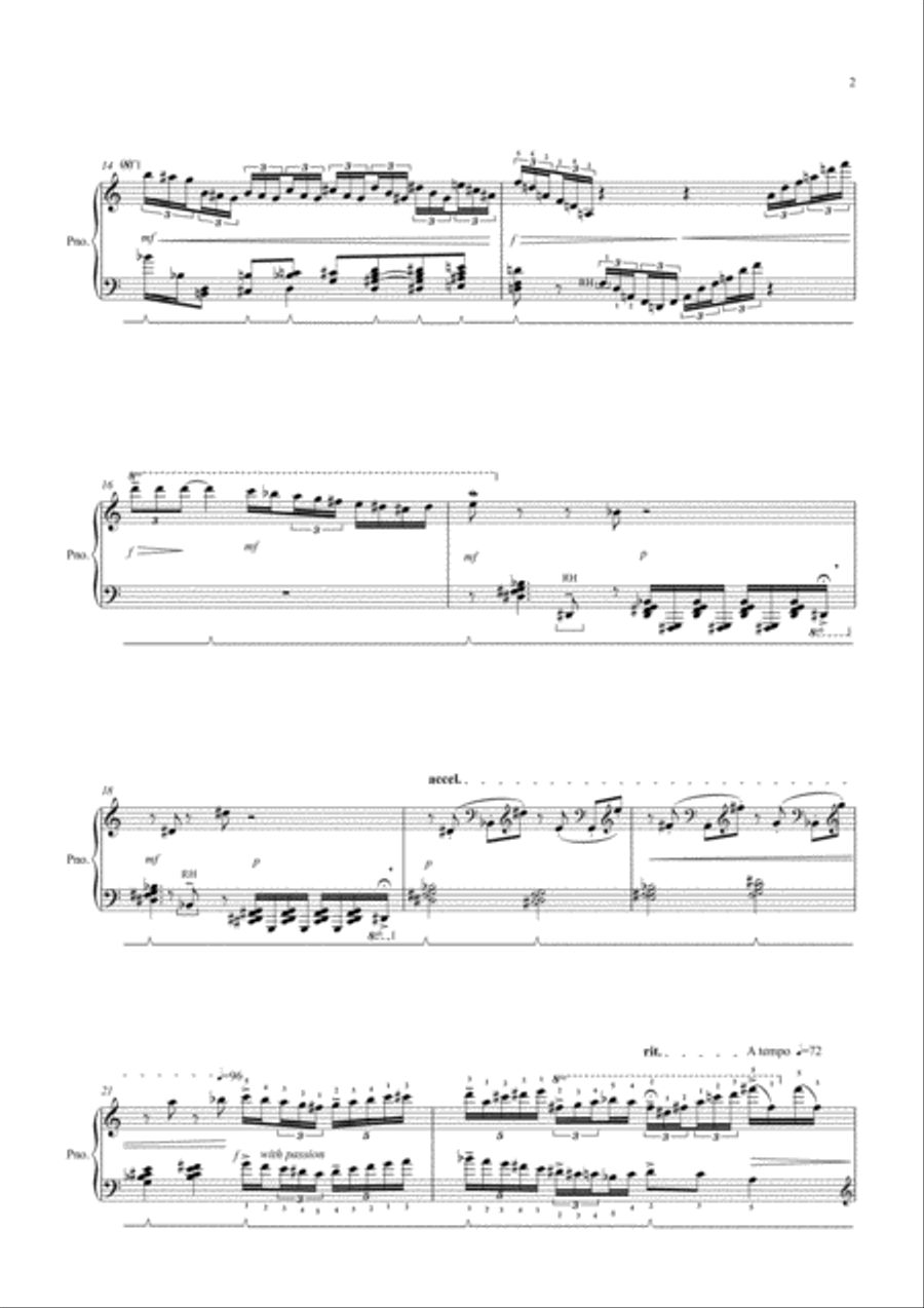 La Via Della Vita Piano Solo scores gallery preview page 3