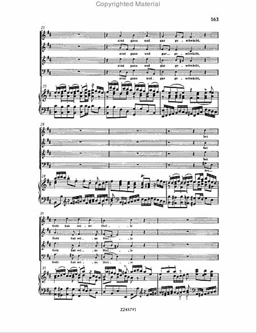 Christmas Oratorio, BWV 248 Choir scores gallery preview page 162