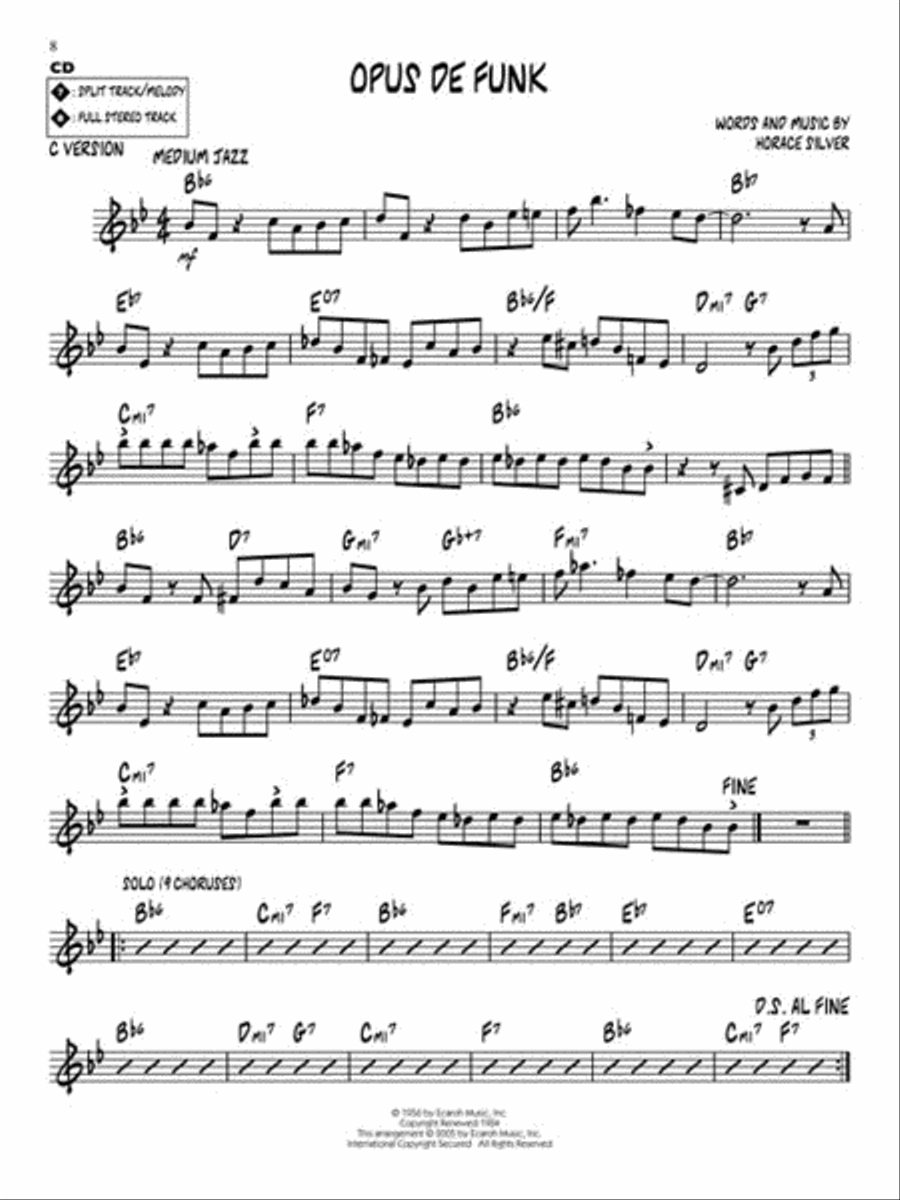 Horace Silver C Instrument scores gallery preview page 5