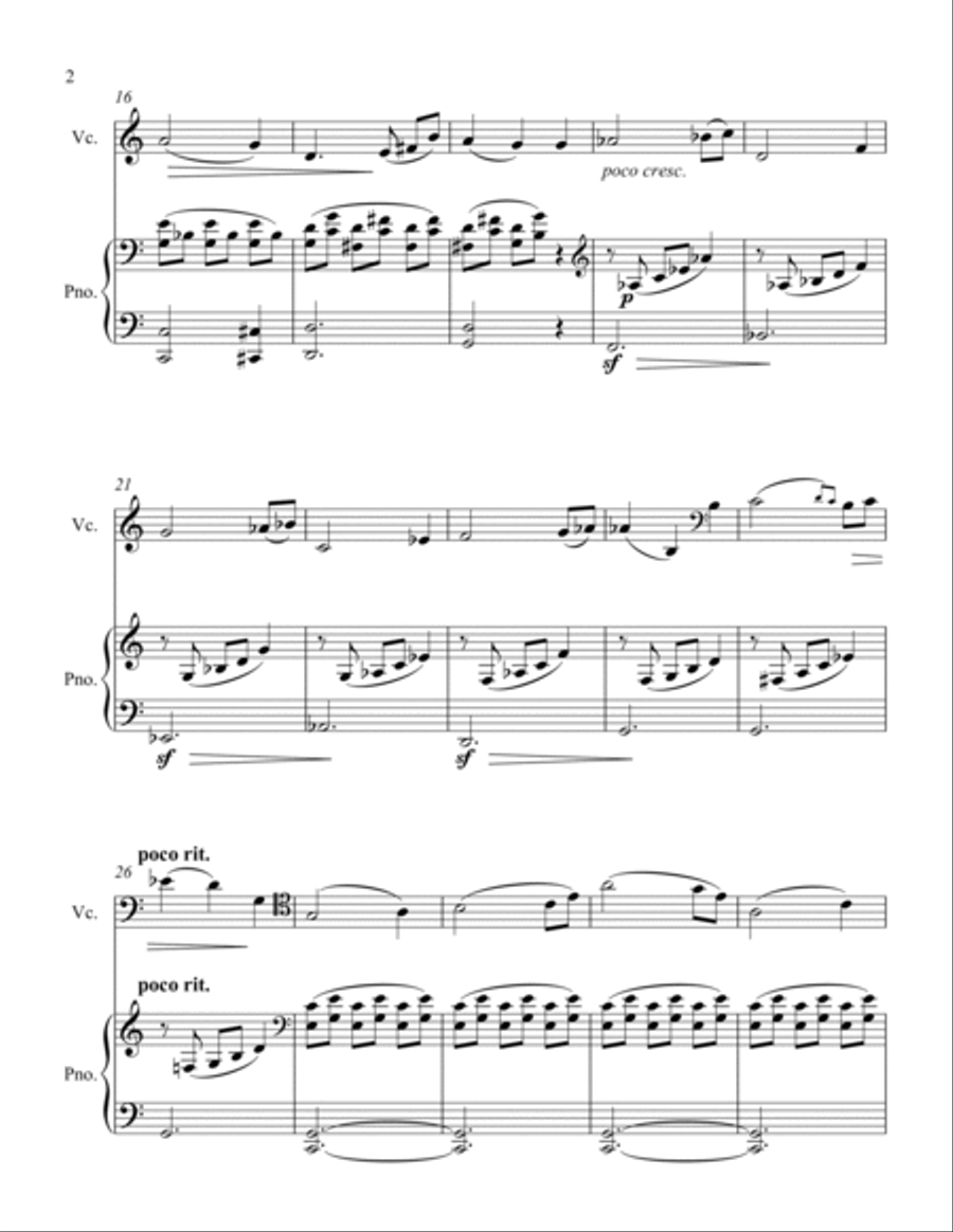 In the Calm of Eve Piano scores gallery preview page 5