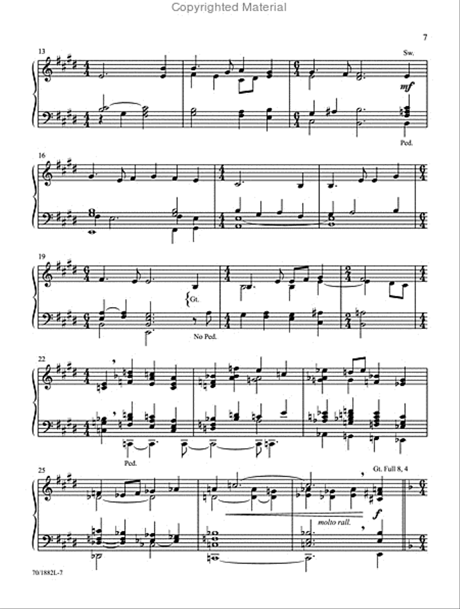 Hymns for Praise and Worship Organ Solo scores gallery preview page 3
