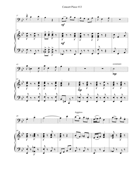 Concert Piece #13: Scherzando – Cantabile [3:40] // G2 – F4