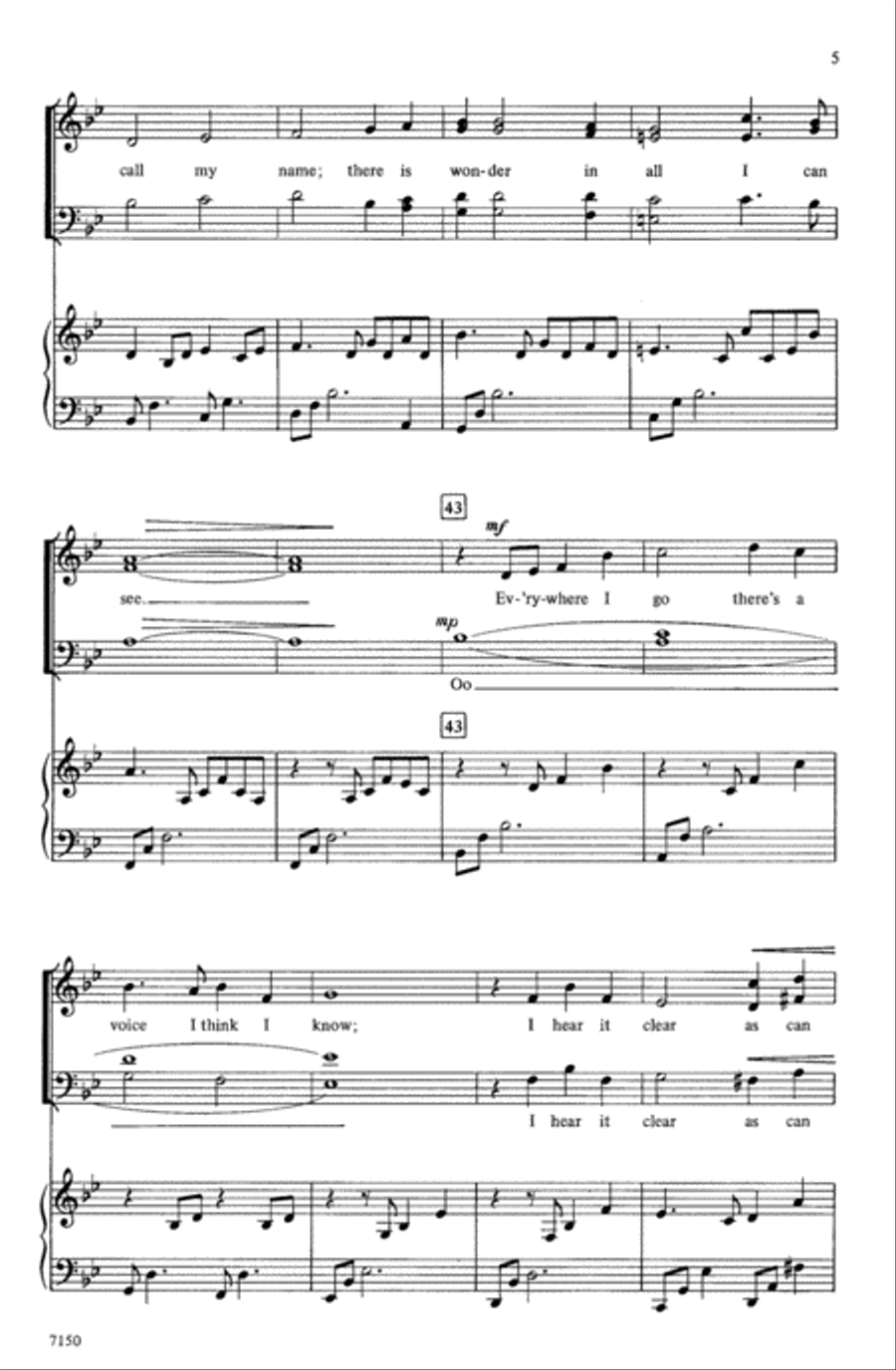 Come Follow Me Come Follow Me Choir scores gallery preview page 4